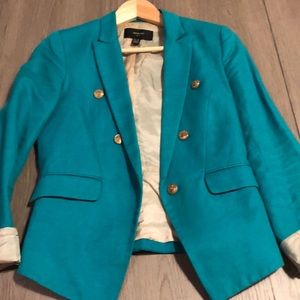 Green blazer Mango
